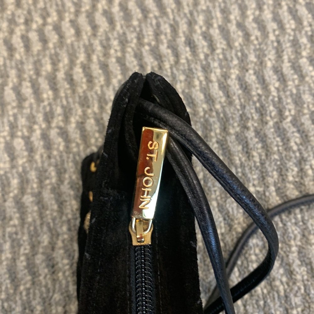 St John Suede Hand Bag - Picture 5 of 5